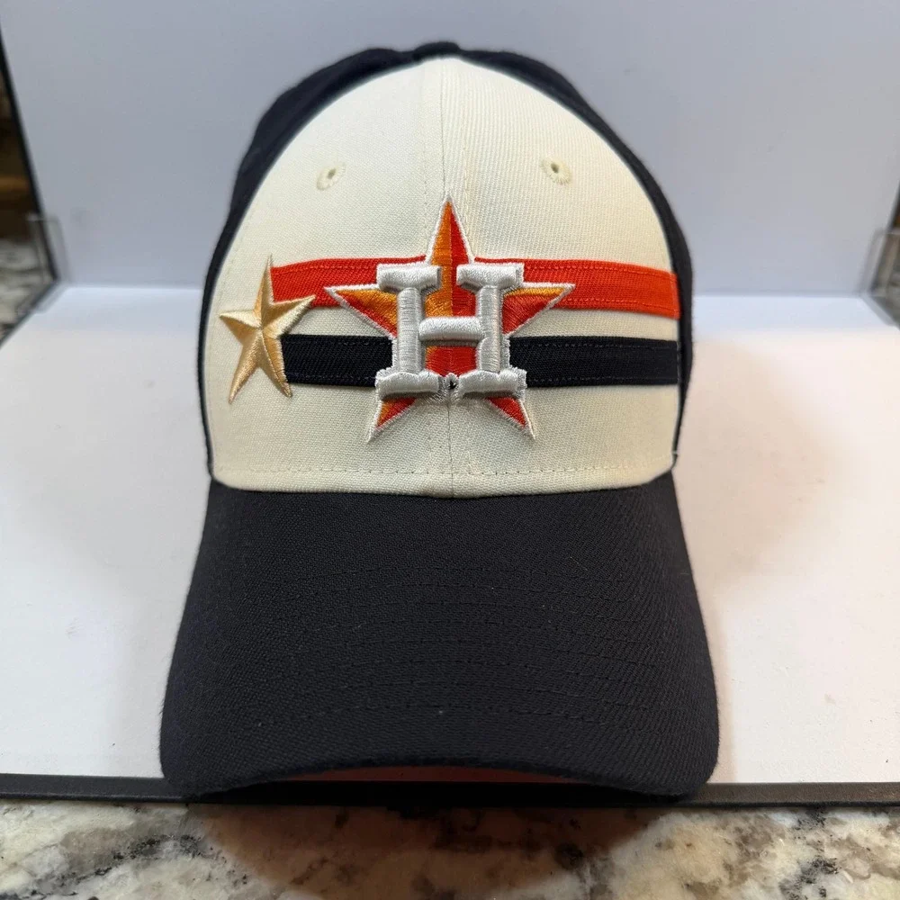 New Era Houston Astros Hat Men L/XL Navy 2024 All Star Game 39THIRTY Stretch Fit